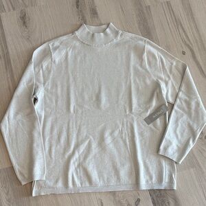 Chico's Silver Turtleneck Sweater